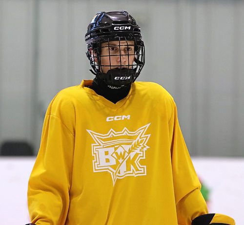 Brandon Wheat Kings under-15 AAA forward Austin Hargreaves is shown during a practice at J&amp;G Homes Arena last week. (Perry Bergson/The Brandon Sun)
Nov. 14, 2024