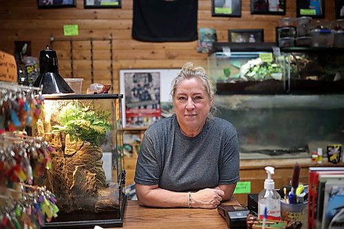 12112024
Candi Shelvey, co-owner of Westman Reptile Gardens at the business near Shilo on Tuesday. (Tim Smith/The Brandon Sun)