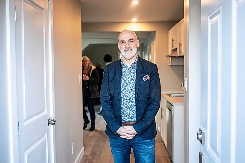 MIKAELA MACKENZIE / FREE PRESS
	
Sheldon Pollett, executive director of Raising the Roof, in their first affordable housing development in Manitoba at 573 Mountain Avenue on Wednesday, Nov. 13, 2024.

For Chris story.
Winnipeg Free Press 2024