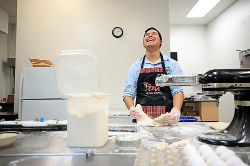 RUTH BONNEVILLE / FREE PRESS

NTERSECTION - Cafe Lima

La Salle Community Centre

Photos of Jonatan Laos Zegarra, owner Cafe Lima, making his famous empanadas in a commercial kitchen in La Salle Wednesday.  

Intersection piece on Jonatan, who started an empanada biz in July 2023.  It's a home-based operation selling six varieties of empanadas. Jonatan grew up in Lima, Peru and met his future wife while attending U of M in 2018. He lost his job in the spring of 2023 and decided to go into business for himself, selling Peruvian-flavoured empanadas. He'd love to have a bricks-and-mortar spot of his own one day, as his name implies, but he's been kept so busy baking for farmer's markets &amp; pop-up sales, that he barely has time for that, at this point - he sells out, almost every time out. 


Dave Sanderson story
 For Nov 16 Intersection 

Nov 13th, 2024