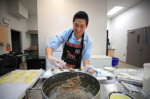 RUTH BONNEVILLE / FREE PRESS

NTERSECTION - Cafe Lima

La Salle Community Centre

Photos of Jonatan Laos Zegarra, owner Cafe Lima, making his famous empanadas in a commercial kitchen in La Salle Wednesday.  

Intersection piece on Jonatan, who started an empanada biz in July 2023.  It's a home-based operation selling six varieties of empanadas. Jonatan grew up in Lima, Peru and met his future wife while attending U of M in 2018. He lost his job in the spring of 2023 and decided to go into business for himself, selling Peruvian-flavoured empanadas. He'd love to have a bricks-and-mortar spot of his own one day, as his name implies, but he's been kept so busy baking for farmer's markets &amp; pop-up sales, that he barely has time for that, at this point - he sells out, almost every time out. 


Dave Sanderson story
 For Nov 16 Intersection 

Nov 13th, 2024