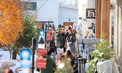 Ruth Bonneville / Free Press

Standup -Hallmark Christmas movie

Hallmark film crews create a Christmas scene by spraying white foam on the grounds  to resemble snow in the Village at Pine Ridge Hollow Monday.  

The scene was a flurry of activity with actors, film crews and a large group of extras all dressed in coats and scarfs acting as shoppers in the Christmas market.  

The television movie starting fill-in in early October and is currently entitled &quot;Following Yonder Star&quot;.

 
Oct 21st , 2023
