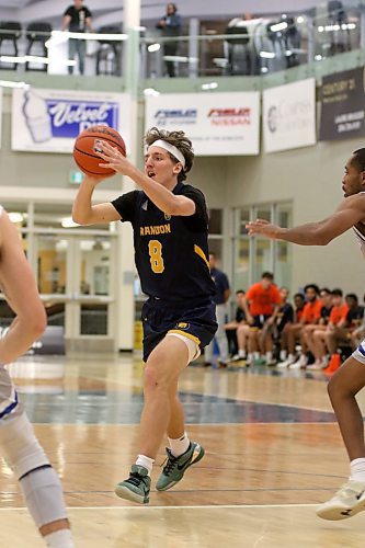 Darko Karac posted seven points and five assists as the Brandon University Bobcats lost 89-81 to the Lethbridge Pronghorns in Canada West men's basketball at the Healthy Living Centre on Saturday. (Thomas Friesen/The Brandon Sun)