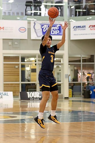 Nathan Saldo scored 10 points as the Brandon University Bobcats lost 89-81 to the Lethbridge Pronghorns in Canada West men's basketball at the Healthy Living Centre on Saturday. (Thomas Friesen/The Brandon Sun)