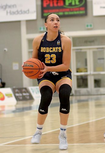 Faith Clearsky had a team-high nine points as the Brandon University Bobcats lost to the Lethbridge Pronghorns in Canada West women's basketball action at the Healthy Living Centre on Saturday. (Thomas Friesen/The Brandon Sun)