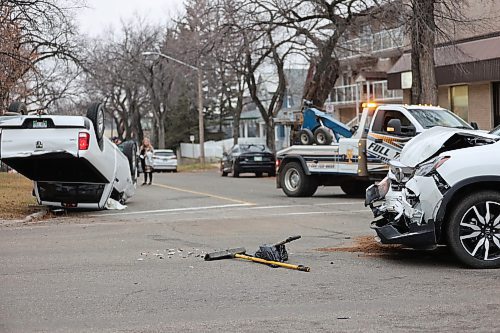 Collision opn Saturday November 16, 2023on Princess Ave, (Abiola Odutola/The Brandon Sun)