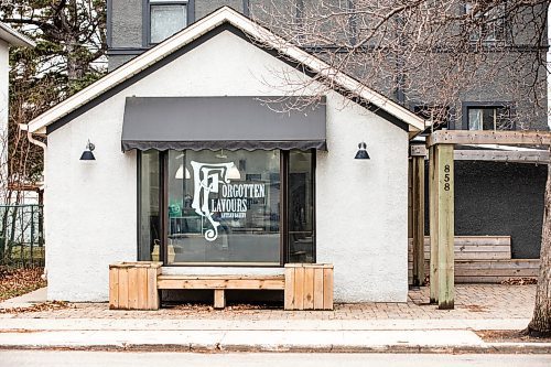 MIKAELA MACKENZIE / FREE PRESS
	
The new Forgotten Flavours location on Corydon on Monday, Nov. 18, 2024. The Niverville-based bakery is opening in Winnipeg (where the Pennyloaf Bakery used to be) on Tuesday. 

For biz story.
Winnipeg Free Press 2024