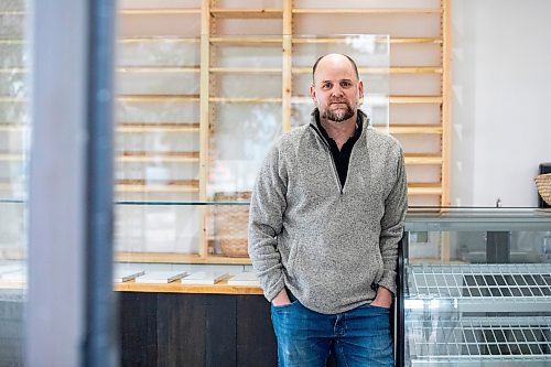 MIKAELA MACKENZIE / FREE PRESS
	
Chris Holbrow at his new Forgotten Flavours location on Corydon on Monday, Nov. 18, 2024. The Niverville-based bakery is opening in Winnipeg (where the Pennyloaf Bakery used to be) on Tuesday. 

For biz story.
Winnipeg Free Press 2024