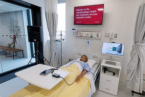 MIKE DEAL / FREE PRESS
Mannikins in one of the simulation labs.
Red River College Polytechnic (RRC Polytech) officially opened its new Interdisciplinary Health and Community Services Simulation Centre (the Simulation Centre) during a ceremony at the Notre Dame Campus Monday afternoon.
241118 - Monday, November 18, 2024.