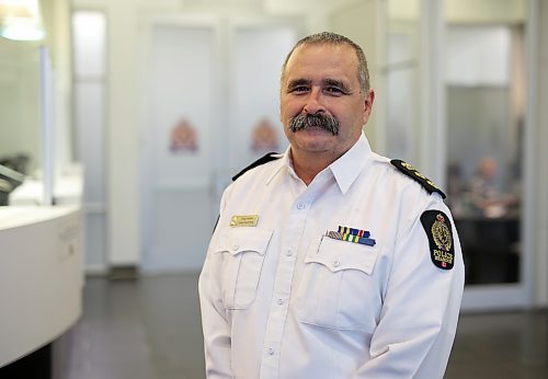 Brandon Police Service Deputy Chief Greg Hebert, a 32-year veteran of the force, spoke to The Brandon Sun about a new recruiting drive. (Tim Smith/The Brandon Sun)