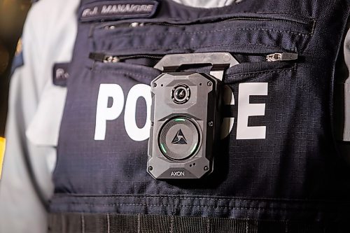 MIKE DEAL / FREE PRESS
RCMP Sgt. Paul Manaigre, Media Relations Officer, discusses how the new body-worn cameras work during a press conference at the RCMP &#x2018;D&#x2019; Division headquarters Wednesday afternoon.
Reporter: Tyler Searle
241120 - Wednesday, November 20, 2024.