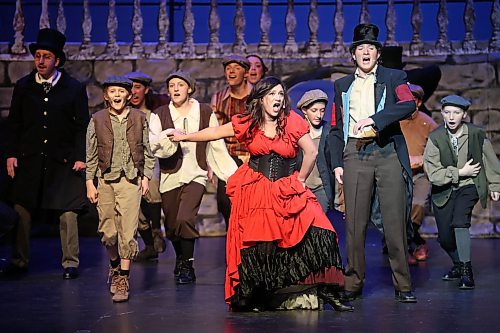 20112024
Cast members run through the dress rehearsal for Mecca Productions presentation of Oliver! at the Western Manitoba Centennial Auditorium on Wednesday evening. The musical, which features a live orchestra, opens today and runs until Saturday.  (Tim Smith/The Brandon Sun)