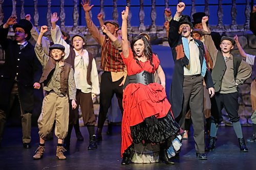 20112024
Cast members run through the dress rehearsal for Mecca Productions presentation of Oliver! at the Western Manitoba Centennial Auditorium on Wednesday evening. The musical, which features a live orchestra, opens today and runs until Saturday.  (Tim Smith/The Brandon Sun)