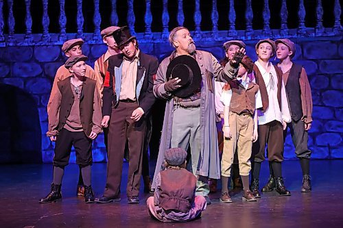 20112024
Cast members run through the dress rehearsal for Mecca Productions presentation of Oliver! at the Western Manitoba Centennial Auditorium on Wednesday evening. The musical, which features a live orchestra, opens today and runs until Saturday.  (Tim Smith/The Brandon Sun)