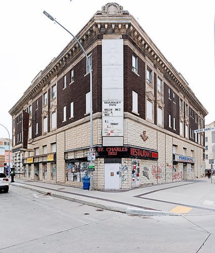 MIKE DEAL / FREE PRESS
 The St. Charles Hotel (235 Notre Dame Ave) &#x2014; long an empty eyesore in the heart of west Exchange District &#x2014; has landed on the National Trust for Canada&#x2019;s endangered buildings list. The organization said it wants to bring attention to some buildings facing demolition. &#x201c;Trashing structures and their materials is a luxury that Canada can no longer afford,&#x201d; the organization said. &#x201c;Heritage and climate advocates can agree that the loss of these places would send a strong message about the premature obsolescence and disposability of existing buildings &#x2013; regardless of heritage status, age or personal taste. Without action, people, places and planet are at increasing risk of devastating climate impacts.&#x201d;
Reporter: Malak Abas
241121 - Thursday, November 21, 2024.