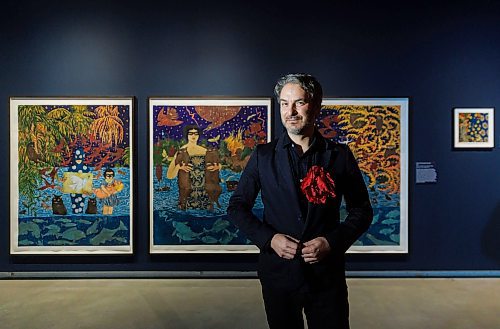 MIKE DEAL / FREE PRESS
WInnipeg-born artist Marcel Dzama's first Canadian solo exhibition Ghosts of Canoe Lake is finally in his hometown. It opens at the Plug In Institute of Contemporary Art
(460 Portage Ave) this weekend and is on until March 8.
241122 - Friday, November 22, 2024.