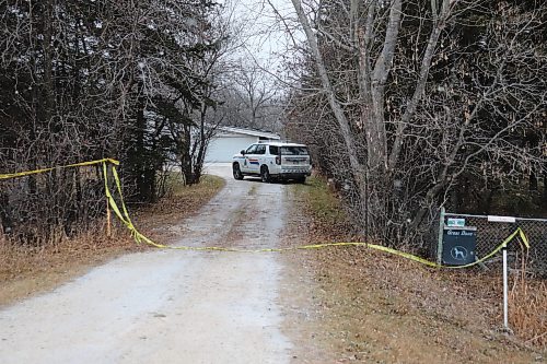 TYLER SEARLE / FREE PRESS

A single RCMP vehicle remained parked outside a home near the intersection of Highways 7 and 67 on the morning of Nov. 22; one day after police said a human remains were found inside. 

Winnipeg Free Press 2024