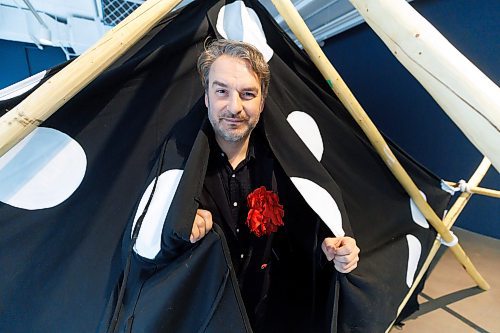 MIKE DEAL / FREE PRESS
WInnipeg-born artist Marcel Dzama's first Canadian solo exhibition Ghosts of Canoe Lake is finally in his hometown. It opens at the Plug In Institute of Contemporary Art
(460 Portage Ave) this weekend and is on until March 8.
241122 - Friday, November 22, 2024.