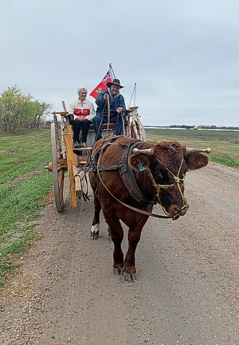 Terry Doerksen / For the Free Press
Terry Doerksen&#x2019;s oldest guest cart rider was his mother, Mary, 92.