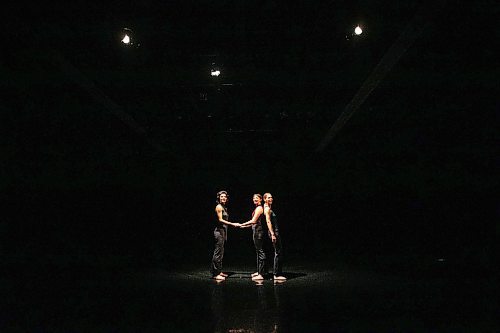 MIKAELA MACKENZIE / FREE PRESS
	
Winnipeg's Contemporary Dancers Carol-Ann Bohrn (left), Justine Erickson, and Aileen Holzrichter perform an excerpt from the Rachel Browne Tribute show happening on the weekend at the Rachel Browne Theatre on Tuesday, Nov. 26, 2024.

Winnipeg Free Press 2024