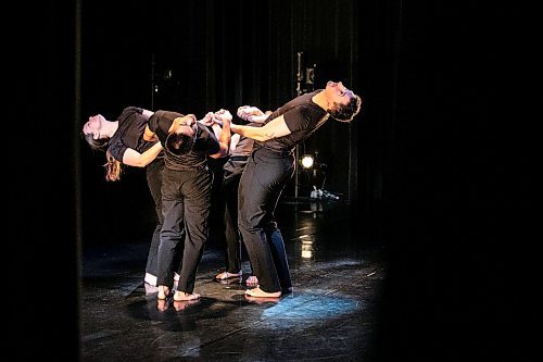 MIKAELA MACKENZIE / FREE PRESS
	
Winnipeg's Contemporary Dancers perform an excerpt from the Rachel Browne Tribute show happening on the weekend at the Rachel Browne Theatre on Tuesday, Nov. 26, 2024.

Winnipeg Free Press 2024