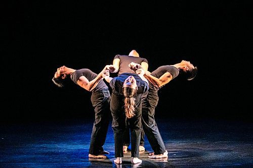 MIKAELA MACKENZIE / FREE PRESS
	
Winnipeg's Contemporary Dancers perform an excerpt from the Rachel Browne Tribute show happening on the weekend at the Rachel Browne Theatre on Tuesday, Nov. 26, 2024.

Winnipeg Free Press 2024