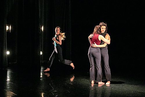 MIKAELA MACKENZIE / FREE PRESS
	
Winnipeg's Contemporary Dancers Aileen Holzrichter (left), Justine Erickson, and Carol-Ann Bohrn perform an excerpt from the Rachel Browne Tribute show happening on the weekend at the Rachel Browne Theatre on Tuesday, Nov. 26, 2024.

Winnipeg Free Press 2024