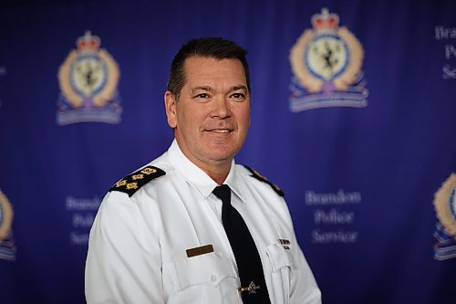 27112024
Brandon Police Service Chief Tyler Bates at BPS Headquarters in Brandon on Wednesday.
(Tim Smith/The Brandon Sun)