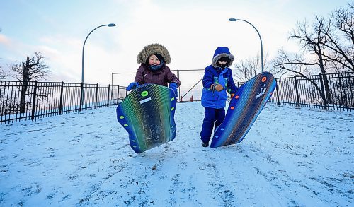 RUTH BONNEVILLE / FREE PRESS

Standup - Brothers Tobogganing 

Logan Walden (left 6yrs), and his older brother, Winter Walden (8yrs), enjoy jumping on their slides as they race town the hill at Assiniboine Park Friday.  They both had a day off school so their mom, Rozz Walden, took them out tobogganing for the first time this year. 


Nov  29th, 2024