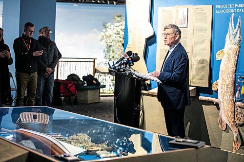 MIKAELA MACKENZIE / FREE PRESS
Terry Duguid, MP and Special Advisor for Water, makes a funding announcement for an ecological corridor in Manitoba at a press conference at the Manitoba Museum on Friday, Nov. 29, 2024.
For JS story.
Winnipeg Free Press 2024