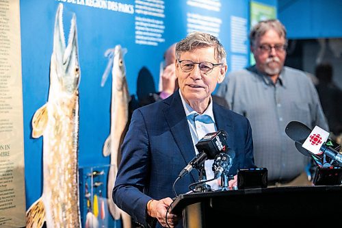 MIKAELA MACKENZIE / FREE PRESS
	
Terry Duguid, MP and Special Advisor for Water, makes a funding announcement for an ecological corridor in Manitoba at a press conference at the Manitoba Museum on Friday, Nov. 29, 2024. 

For JS story.
Winnipeg Free Press 2024