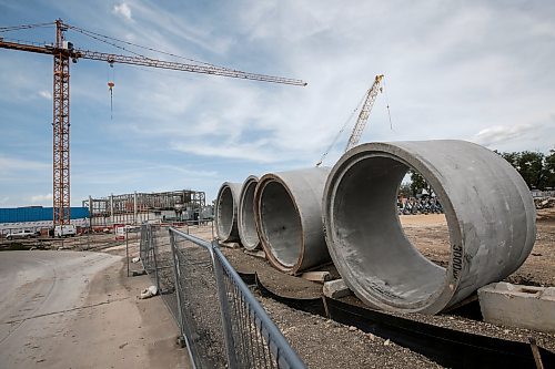 JOHN WOODS / FREE PRESS
Construction of the new North End Sewage Treatment facility continues in Winnipeg Monday, June 24, 2024. 

Reporter: joyanne