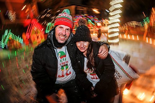 JOHN WOODS / FREE PRESS
Jen de Delley and her husband Victor Diduch set up their Christmas Village at their house in River Heights Sunday, December 1, 2024. They have building and adding to it for the past 18 years.

Reporter: av