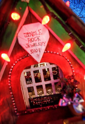 JOHN WOODS / FREE PRESS
Jen de Delley and her husband Victor Diduch set up their Christmas Village at their house in River Heights Sunday, December 1, 2024. They have building and adding to it for the past 18 years.

Reporter: av