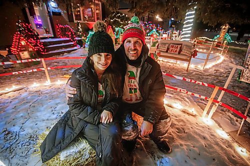 JOHN WOODS / FREE PRESS
Jen de Delley and her husband Victor Diduch set up their Christmas Village at their house in River Heights Sunday, December 1, 2024. They have building and adding to it for the past 18 years.

Reporter: av