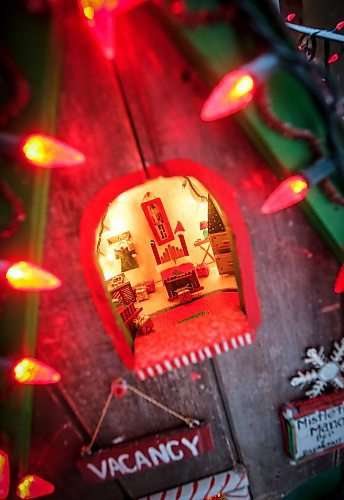 JOHN WOODS / FREE PRESS
Jen de Delley and her husband Victor Diduch set up their Christmas Village at their house in River Heights Sunday, December 1, 2024. They have building and adding to it for the past 18 years.

Reporter: av