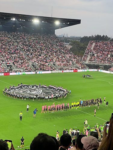 TAYLOR ALLEN / FREE PRESS
Inter Miami are currently playing in a temporary stadium, but the atmosphere is already electric with superstars Lionel Messi and Luis Suarez in the squad.