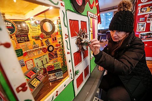 JOHN WOODS / FREE PRESS
Jen de Delley and her husband Victor Diduch set up their Christmas Village at their house in River Heights Sunday, December 1, 2024. They have building and adding to it for the past 18 years.

Reporter: av