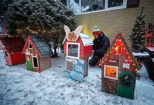 JOHN WOODS / FREE PRESS
Jen de Delley and her husband Victor Diduch set up their Christmas Village at their house in River Heights Sunday, December 1, 2024. They have building and adding to it for the past 18 years.

Reporter: av