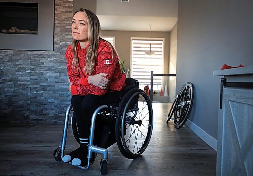 RUTH BONNEVILLE / FREE PRESS

SPORTS -Paralympian

Portrait of  Paralympian bronze medallist Leanne Taylor, in her home.  

She won triathlon bronze in Paris. The angle will be how her life/career has changed since the medal.

Staffing: Sawatzky 

Dec 2nd, 2024