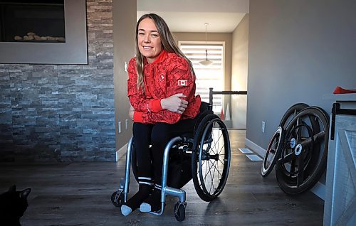 RUTH BONNEVILLE / FREE PRESS

SPORTS -Paralympian

Portrait of  Paralympian bronze medallist Leanne Taylor, in her home.  

She won triathlon bronze in Paris. The angle will be how her life/career has changed since the medal.

Staffing: Sawatzky 

Dec 2nd, 2024