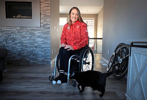 RUTH BONNEVILLE / FREE PRESS

SPORTS -Paralympian

Portrait of  Paralympian bronze medallist Leanne Taylor, in her home.  

She won triathlon bronze in Paris. The angle will be how her life/career has changed since the medal.

Staffing: Sawatzky 

Dec 2nd, 2024