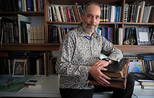 RUTH BONNEVILLE / FREE PRESS
FAITH - Yiddish books
Portrait of Justin Jaron Lewis in his office at the U of M. For faith section story on precious Jewish books in Winnipeg
YIDDISH BOOKS: If you’re cleaning out a relative’s home when they move and you come across some old, dusty books written in Yiddish, Justin Jaron Lewis has a message for you: Don’t throw them out. Lewis, who teaches Judaism at the University of Manitoba, is a Zamler, a Yiddish word meaning “collector” or “gatherer” for the Yiddish Book Centre in Amherst, Mass.
LONGHURST STORY
Dec 2nd, 2024