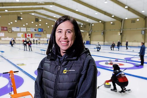 MIKE DEAL / FREE PRESS
Jill Officer, the director of high performance for CurlManitoba during an announcement of a new initiative for the development of high-performance and NextGen curlers at Heather Curling Club (120 Rue Youville), Wednesday morning.
241204 - Wednesday, December 04, 2024.