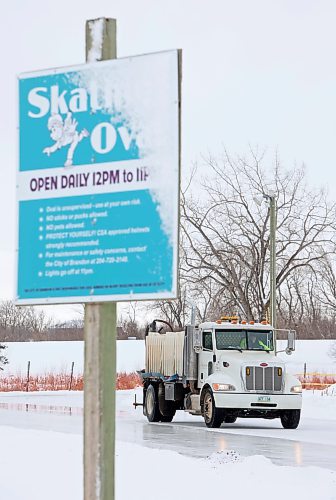 10122024
The Brandon Skating Oval is flooded on Tuesday afternoon in preparation to be opened to the public.    
(Tim Smith/The Brandon Sun)