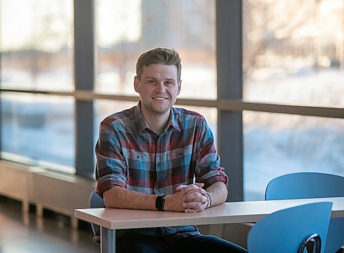 BROOK JONES/FREE PRESS
Ben Myers is the co-founder of Robin which is an AI-based platform were users can text questions and get event-and-organization-based answers. The Winnipeg resident who is part of the North Forge Founders Program was pictured at the Smartpark Innovation Hub at the University of Manitoba's Fort Garry campus in Winnipeg, Man., Thursday, Dec. 12, 2024.