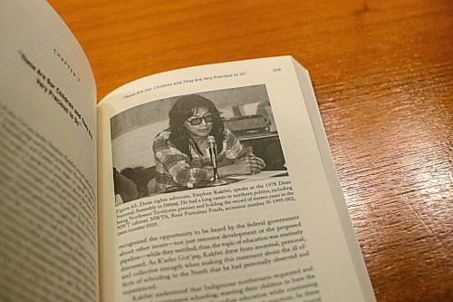 BROOK JONES/FREE PRESS
The University of Manitoba Press has published a first of its kind book on the experiences and resilency of students who attended residential schools in the North. Crystal Gail Fraser who is an associate professor in history and native studies at the University of Alberta in Edmonton, Alta., wrote the book By Strength We Are Still Here. A copy of the book was photographed in the lobby of the Hilton Winnipeg Airport Suites in Winnipeg, Man., Thursday, Dec. 12, 2024.