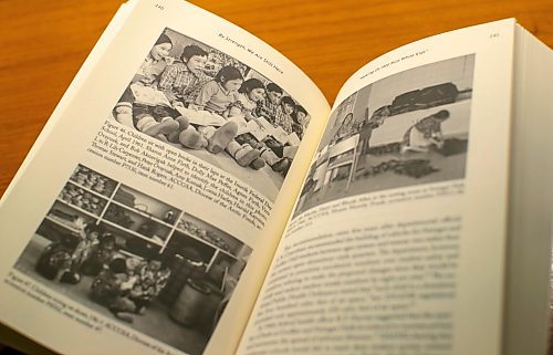 BROOK JONES/FREE PRESS
The University of Manitoba Press has published a first of its kind book on the experiences and resilency of students who attended residential schools in the North. Crystal Gail Fraser who is an associate professor in history and native studies at the University of Alberta in Edmonton, Alta., wrote the book By Strength We Are Still Here. A copy of the book was photographed in the lobby of the Hilton Winnipeg Airport Suites in Winnipeg, Man., Thursday, Dec. 12, 2024.