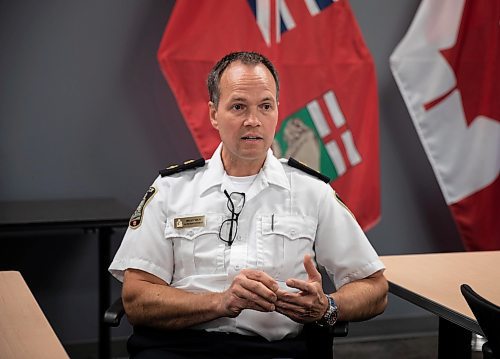 JESSICA LEE / WINNIPEG FREE PRESS

Supt. Brian Miln is photographed on July 27, 2022 during an interview at Winnipeg Police headquarters.

Reporter: Erik Pindera