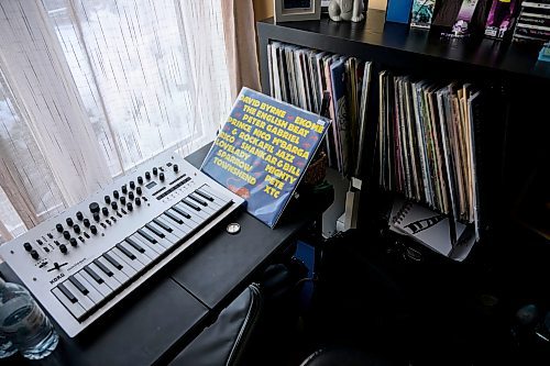 MIKE SUDOMA / FREE PRESS
Swystons Korg minilogue sits beside a small portion of his record collection which he uses as inspiration
December 12, 2024




